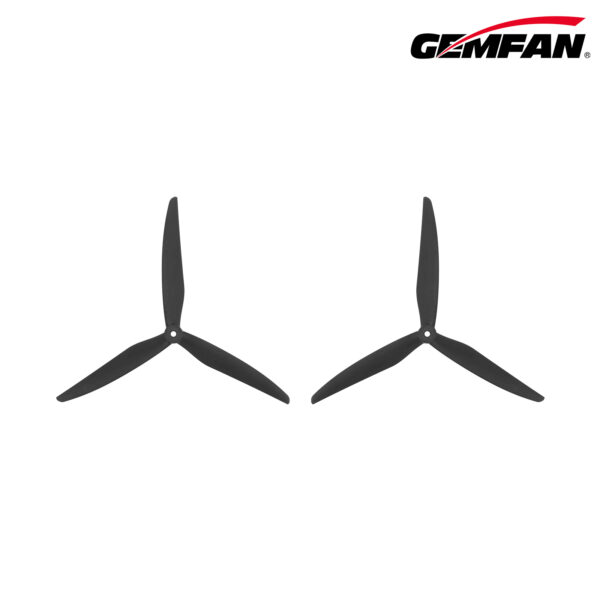 Propellers Gemfan 1050-3 Glass Fiber Nylon - Black - (1CCW+1CW)